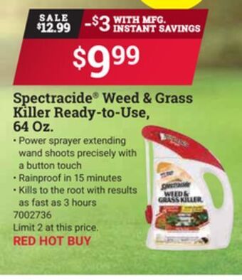 Ace Hardware Spectracide® weed & grass killer ready-to-use, 64 oz. offer