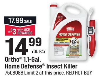 Ace Hardware Ortho® 1.1-gal. home defense® insect killer offer