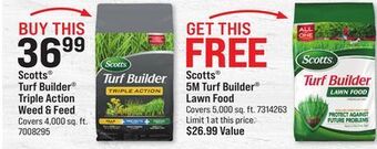 Ace Hardware Scotts® turf builder® triple action weed & feed offer