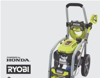 The Home Depot Ryobi 3300 psi gas pressure washer offer