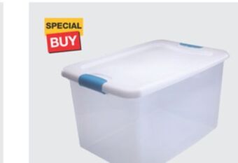 The Home Depot Sterilite 64-quart latching storage box offer