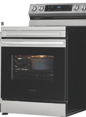 The Home Depot Samsung 6.3 cu. ft. stainless steel smart electric range offer