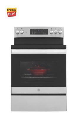 The Home Depot Ge 5.3 cu. ft. stainless steel electric range offer