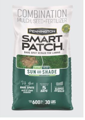 The Home Depot Pennington® 30 lb, smart patch sun & shade north grass seed, mulch & fertilizer offer