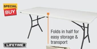 The Home Depot Lifetime® 6' multi-purpose folding table offer