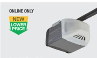 The Home Depot Chamberlain 1/2 hp** smart garage door opener offer