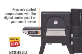 The Home Depot Masterbuilt gravity series charcoal grill & smoker offer