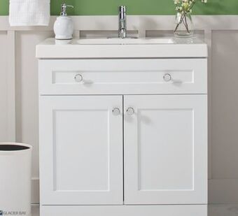 The Home Depot Glacier bay everdean vanity with cultured marble top offer
