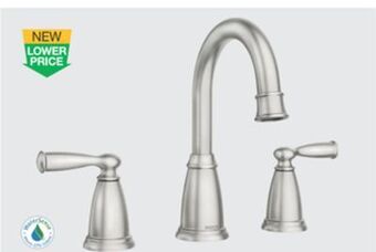 The Home Depot Moen banbury brushed-nickel finish bath faucet offer