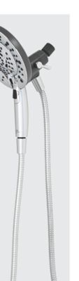 The Home Depot Delta in2ition chrome 5-spray shower head offer