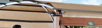 Ace Hardware 10' x 10' fabric arched pergola offer