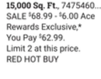 Ace Hardware 15, 000 sq. ft. ace weed and feed offer