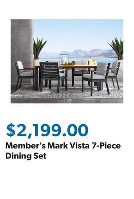 Sam's Club Member's mark vista 7-piece dining set offer