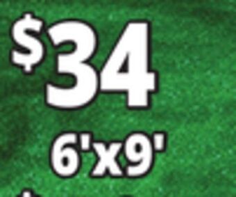 Ocean State Job Lot All-weather green artificial grass, 6 'x 9' offer