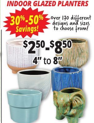 Ocean State Job Lot Indoor glazed planters offer