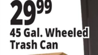 Ocean State Job Lot 45 gal. wheeled trash can offer