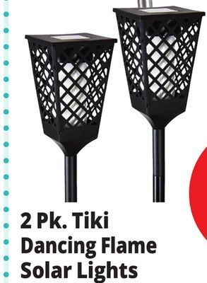 Ocean State Job Lot Solar powered 51 led flickering flame tiki torch light offer