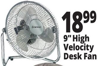 Ocean State Job Lot 9 high velocity desk fan offer