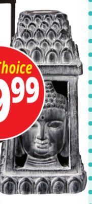 Ocean State Job Lot 16 square solar buddha head offer