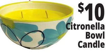 Ocean State Job Lot Citronella bowl candle offer