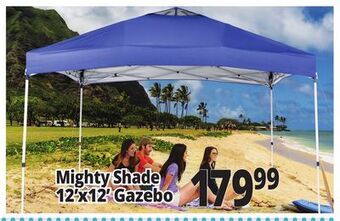 Ocean State Job Lot Mighty shade 12' x 12' one-touch pop-up gazebo offer