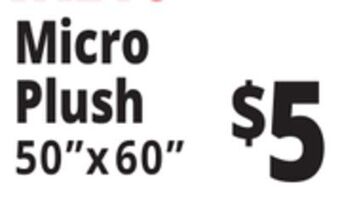 Ocean State Job Lot Micro plush offer