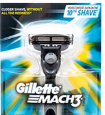 Ocean State Job Lot Gillette mach3 men's razor handle with cartridge refill offer