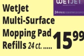 Ocean State Job Lot Wetjet multi-surface mopping pad refills offer
