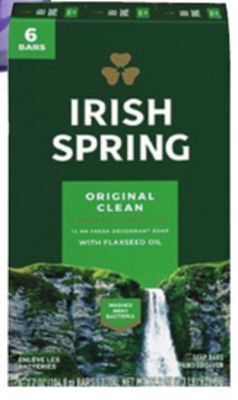 Ocean State Job Lot Irish spring 6 pk bar soap offer