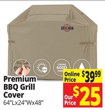 Ocean State Job Lot Premium bbq grill cover offer