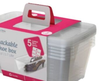 Ocean State Job Lot 5 pk. shoe boxes offer