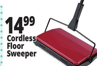 Ocean State Job Lot Cleansweep cordless metal carpet sweeper, red offer