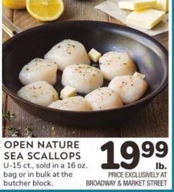 Albertsons Open Nature Sea Scallops offer
