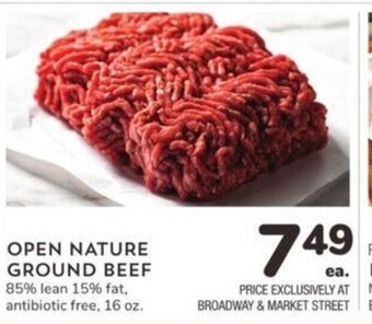 Albertsons Open Nature Ground Beef offer