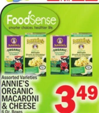 C Town Annie's organic macaroni & cheese offer