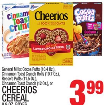 C Town Cheerios cereal 8.9 oz. boxes offer