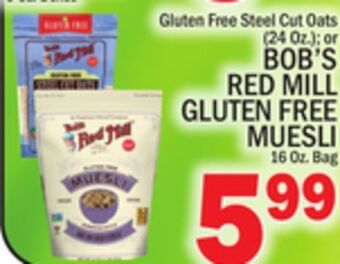 C Town Bob's red mill gluten free muesli 16 oz. bag offer