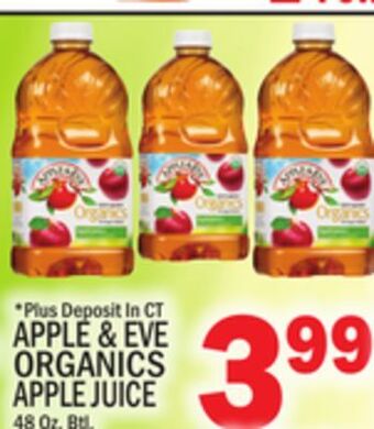 C Town Apple & eve organics apple juice offer