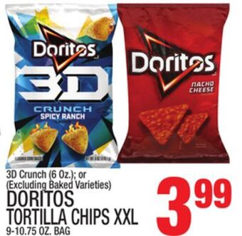 C Town Doritos tortilla chips xxl 9-10.75 oz. bag offer
