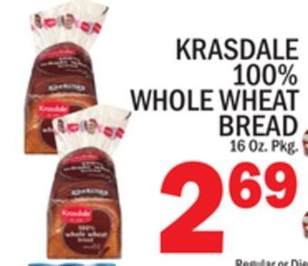 C Town Krasdale 100% whole wheat bread offer