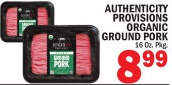 C Town Organic ground pork offer