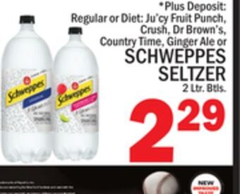C Town Schweppes seltzer offer