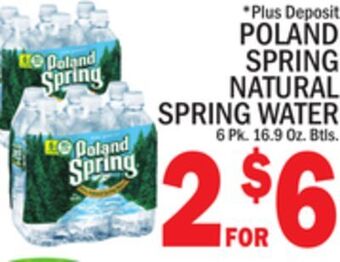 C Town Poland spring natural spring water offer
