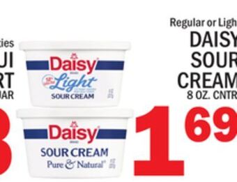 C Town Daisy sour cream offer