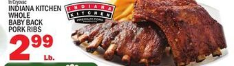 C Town Indiana kitchen indiana kitchen whole whole baby back baby back pork ribs offer