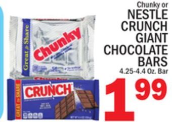 C Town Nestle crunch giant chocolate bars offer