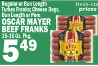 C Town Oscar mayer beef franks offer