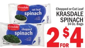 C Town Krasdale spinach offer