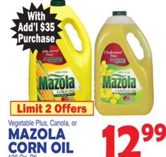 Bravo Supermarkets Mazola corn oil offer