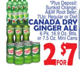 Bravo Supermarkets Canada dry ginger ale offer
